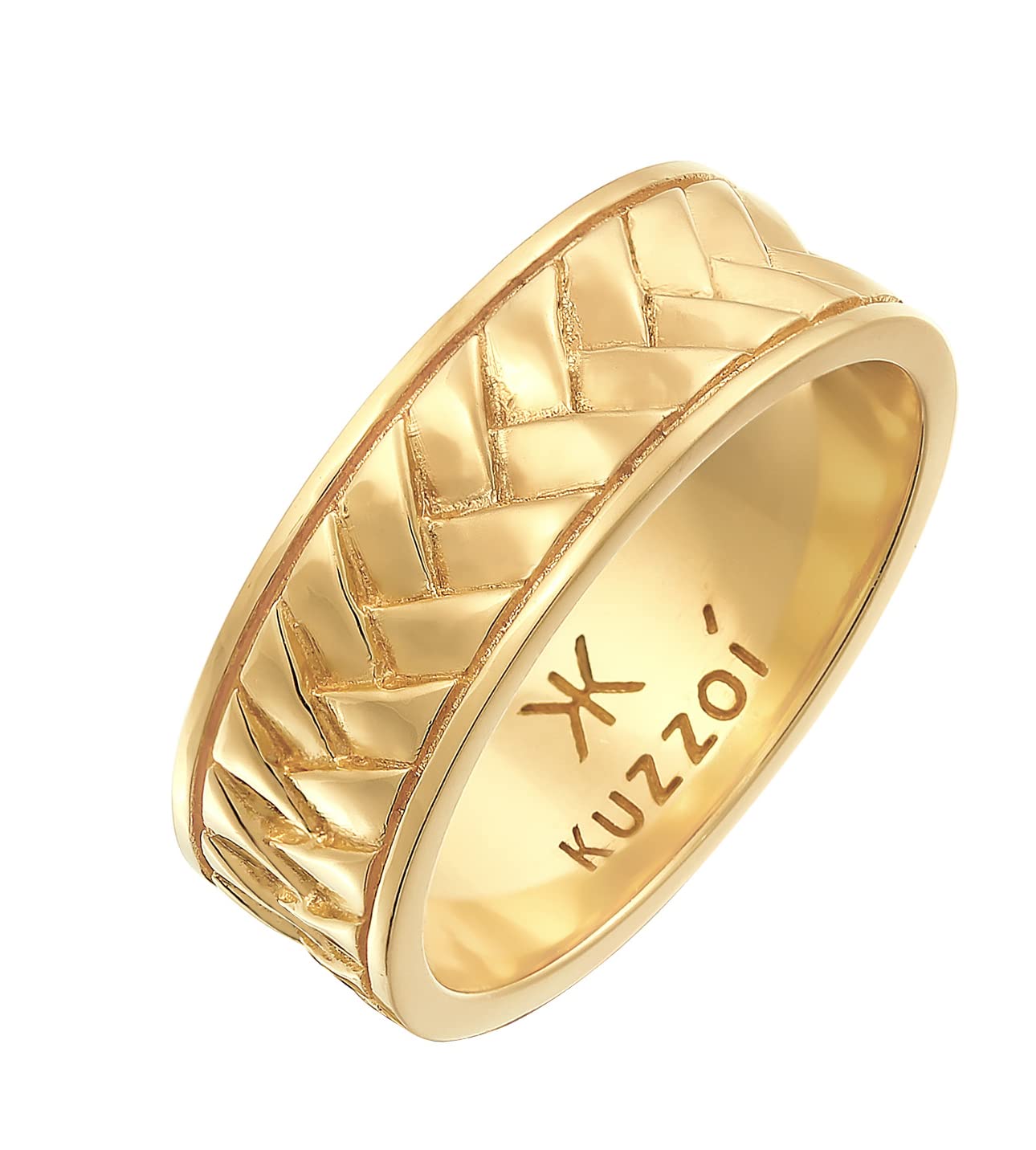 Massieve vintage herenring van 925 zilver - retro statement - Goud en Zilvershop Tweedekans