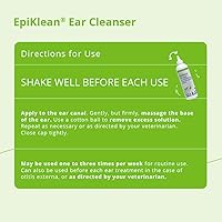 Vista 4 de EpiKlean Limpiador de oídos para perros y gatos, 12 oz