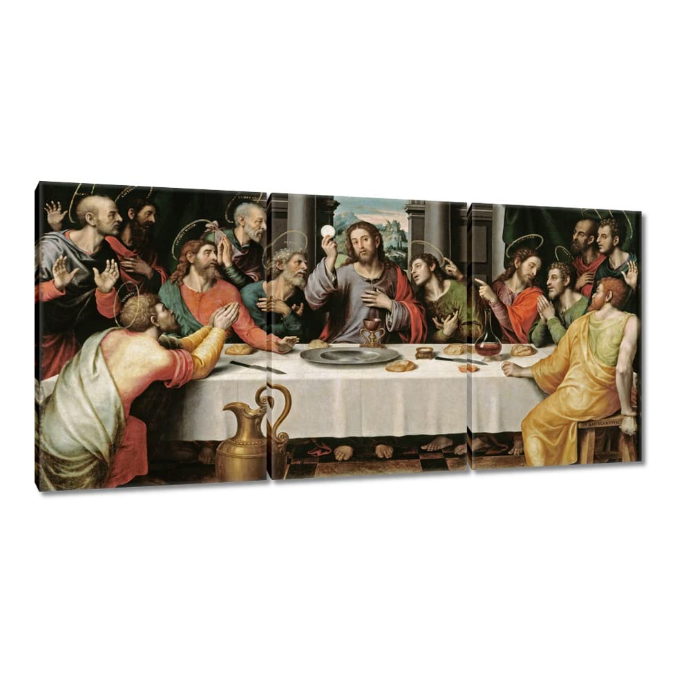 La Cène de Jésus tableau XXL de qualité supérieure H3897M_PC3BH