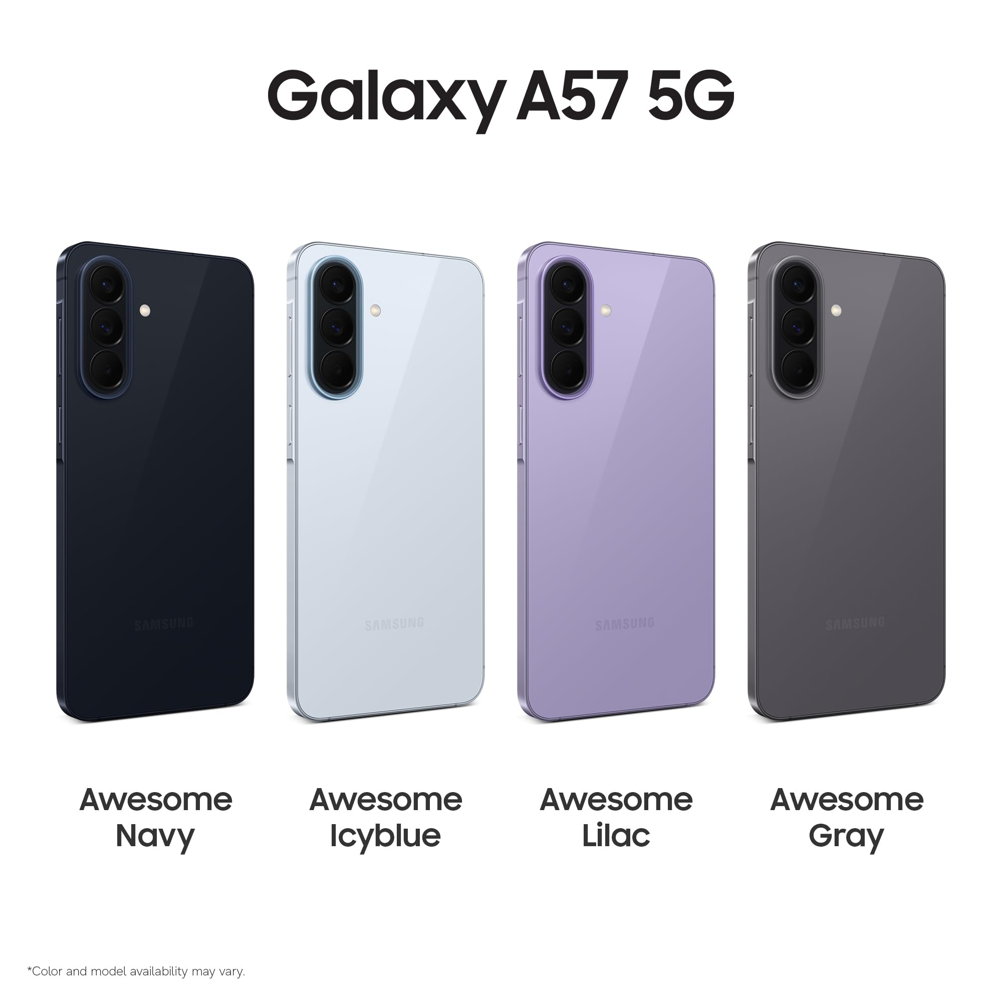 Samsung Galaxy A57 5G, Slim Smartphone, Awesome Intelligence Features, 8GB, 256 GB Strorage, 50MP Wide-Angle Camera, Up To 2-Day Runtime, Awesome Lilac, 3 Year Extended Warranty - 4