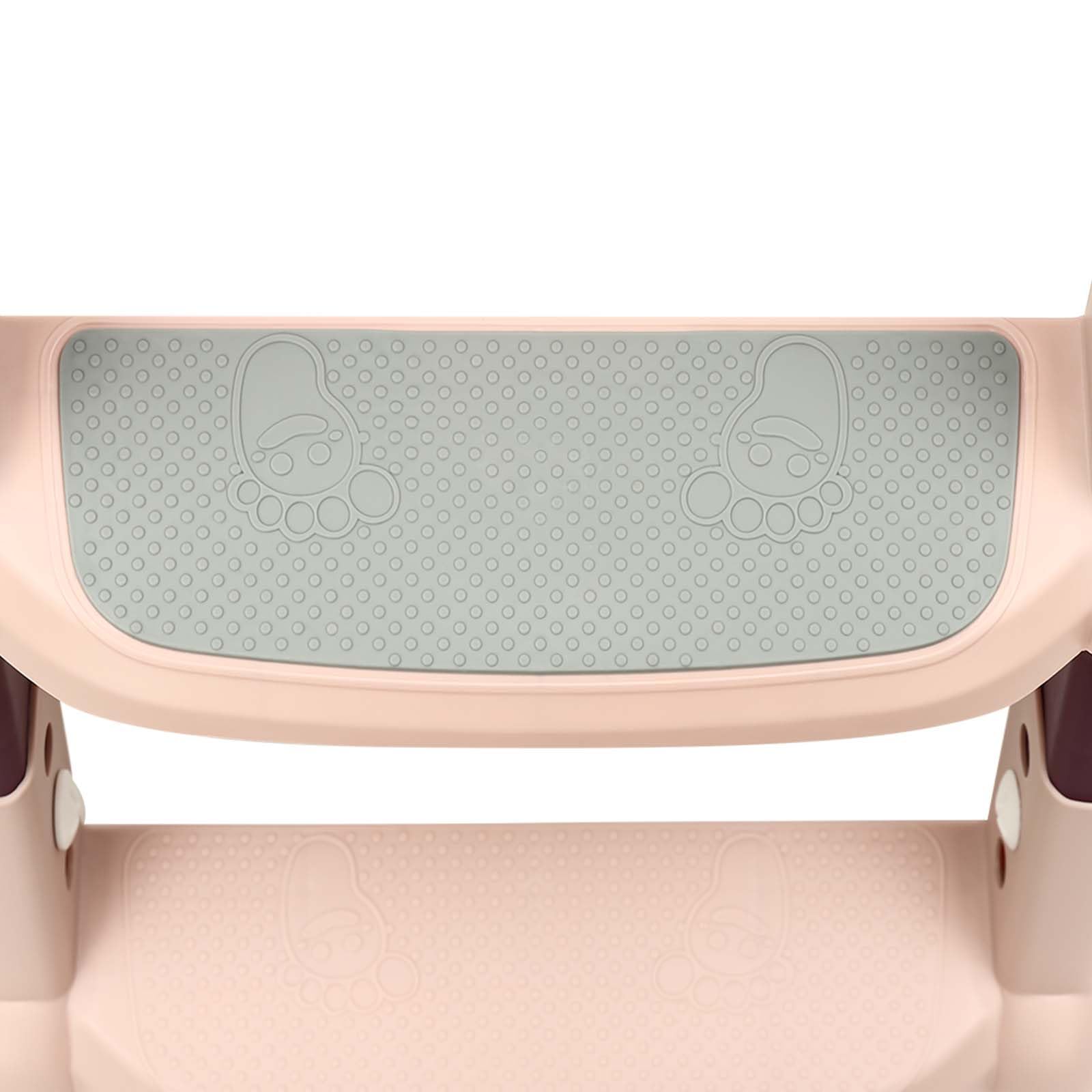 Riduttore WC 6 velocità altezza riduttore WC bambino con pedana regolabile sedile WC per bambini pieghevole rialzo WC bambino per età 2-7 anni (rosa)