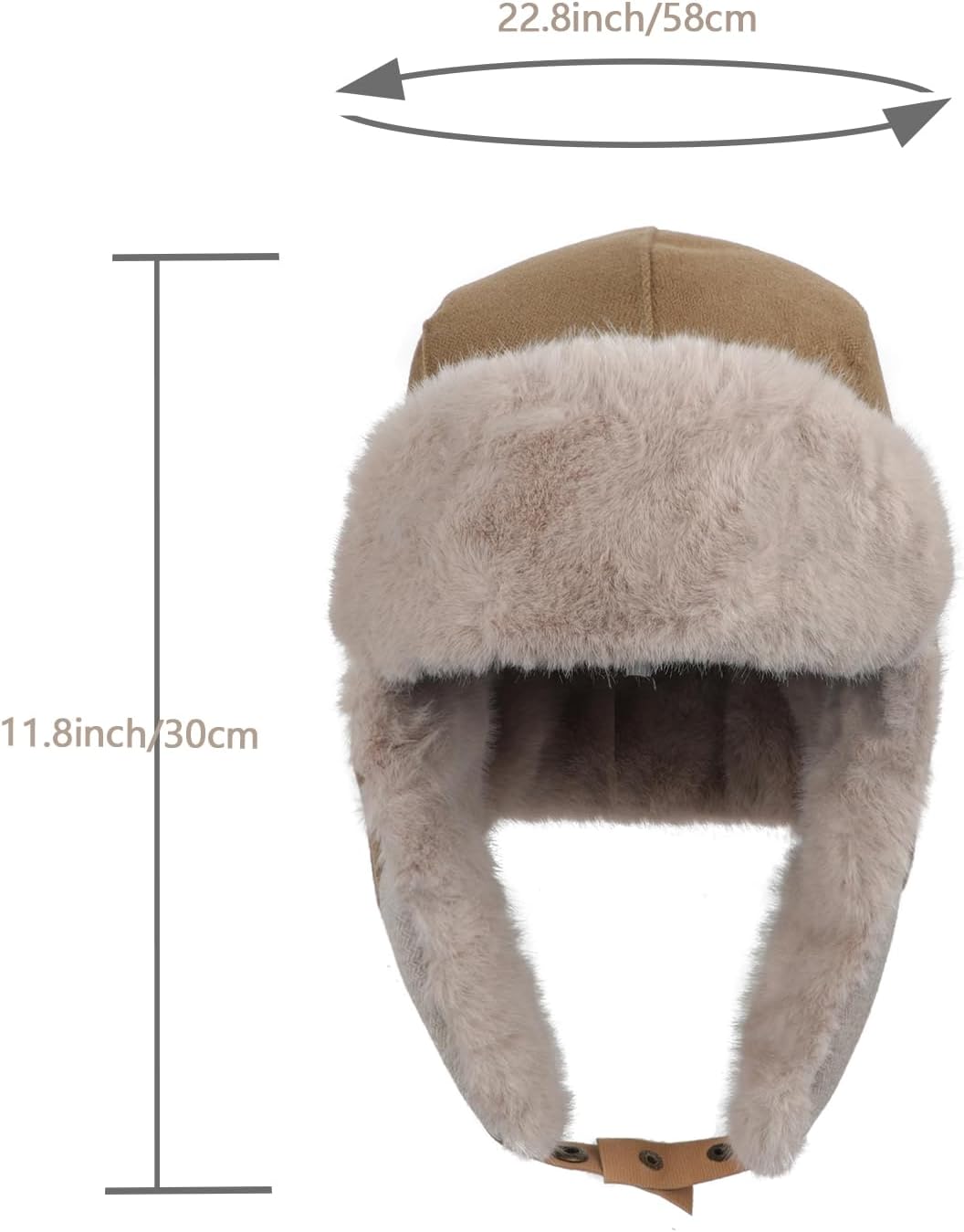 Winter Hunting Trapper Hat for Men Women Ushanka Ear Flap Eskimo Warm Faux Fur Hats Cycling Aviator Hat with Earflap Hats - Image 4