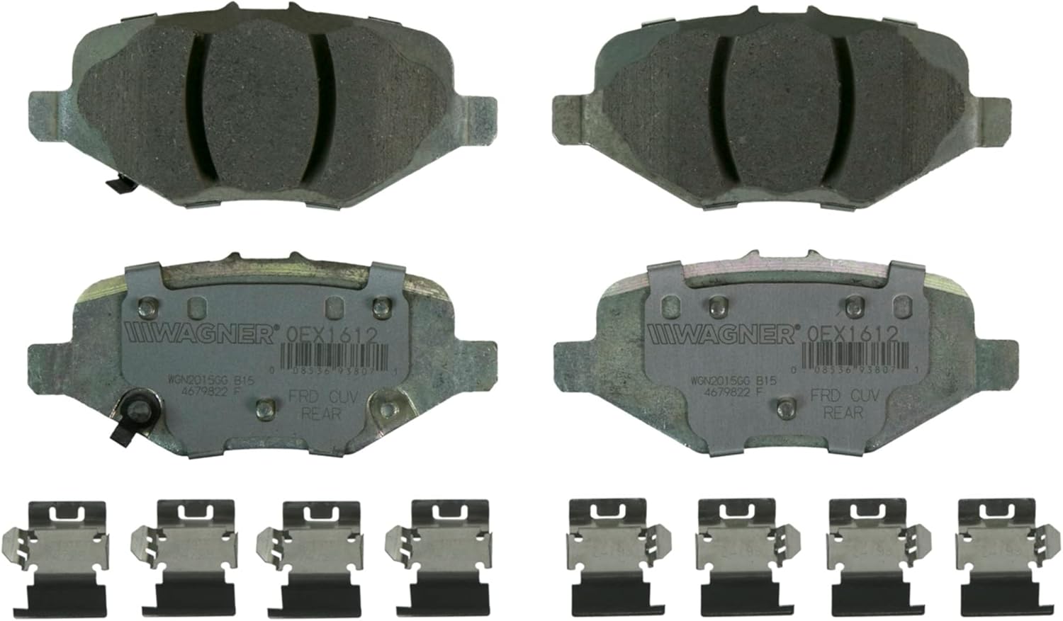 Wagner Brake OEX OEX1612 Disc Brake Pad Set Premium Ceramic