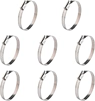 Vista 10 de WINL Abrazaderas de manguera de acero inoxidable de 1/2 pulgadas - 24 unidades de abrazaderas de manguera de transmisión de engranajes helicoidales