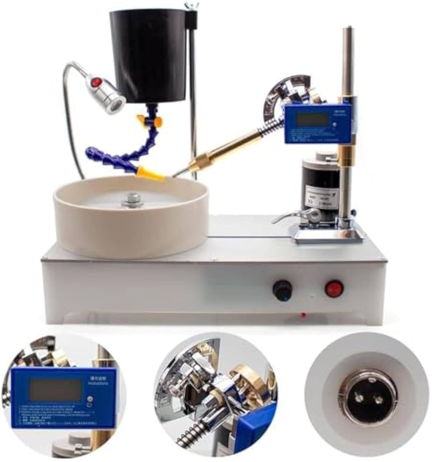 Edelstein-Schleif- Und Facettiermaschine – Facettierte Edelstein-Poliermaschine – Digitalanzeige – 2800 U/Min, 120 W, Schmuckpolierer, Flachschleifmaschine – Lapidarium-Maschine