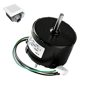 Condenser Fan Motor Replacement for Fasco D1160 7163-5235 7163-2593 7163-9676, 3.3" Frame 1/100 HP 1550 RPM 115V 0.6A, Fit for Broan Nutone 655 661 663 763 665N Bathroom Vent Fan Motor