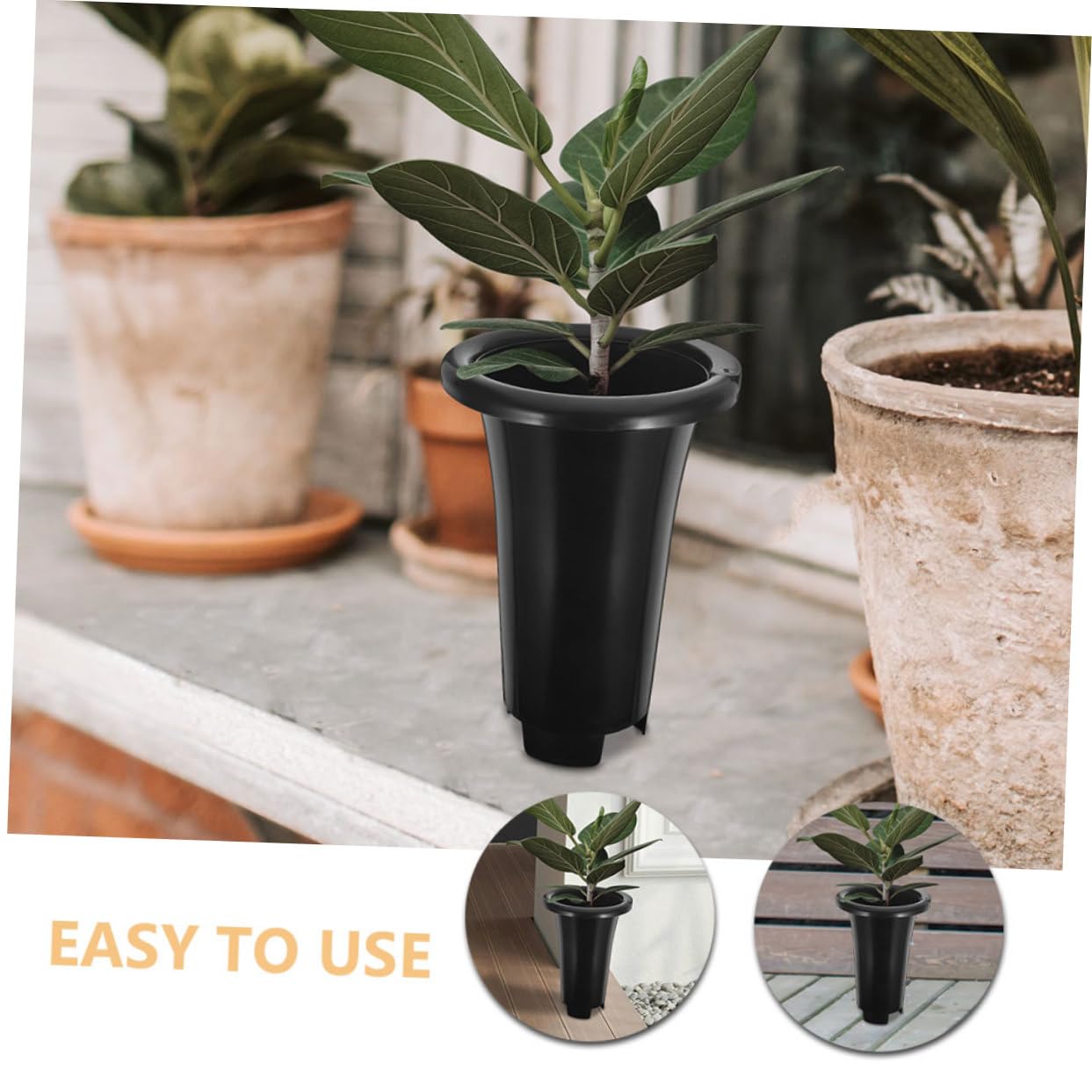 10pièces Pots De Plastique pour Orchidées Pots De Culture Respirants avec Drainage Idéaux pour Jardinage Intérieur Et Extérieur