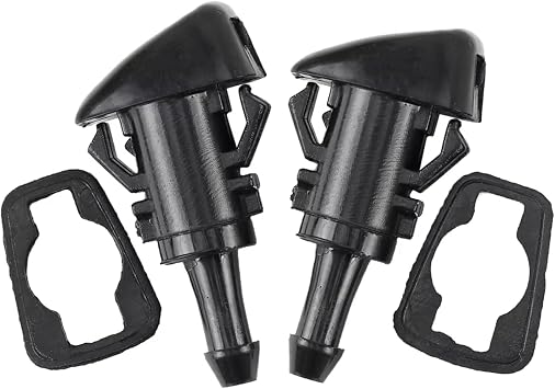 Windshield Washer Nozzles Compatible with Chrysler for 300 2005 2006 2007 2008 2009 2010 2 Pcs Windshield Washer Wiper Nozzles Spray Jet 4805742AB
