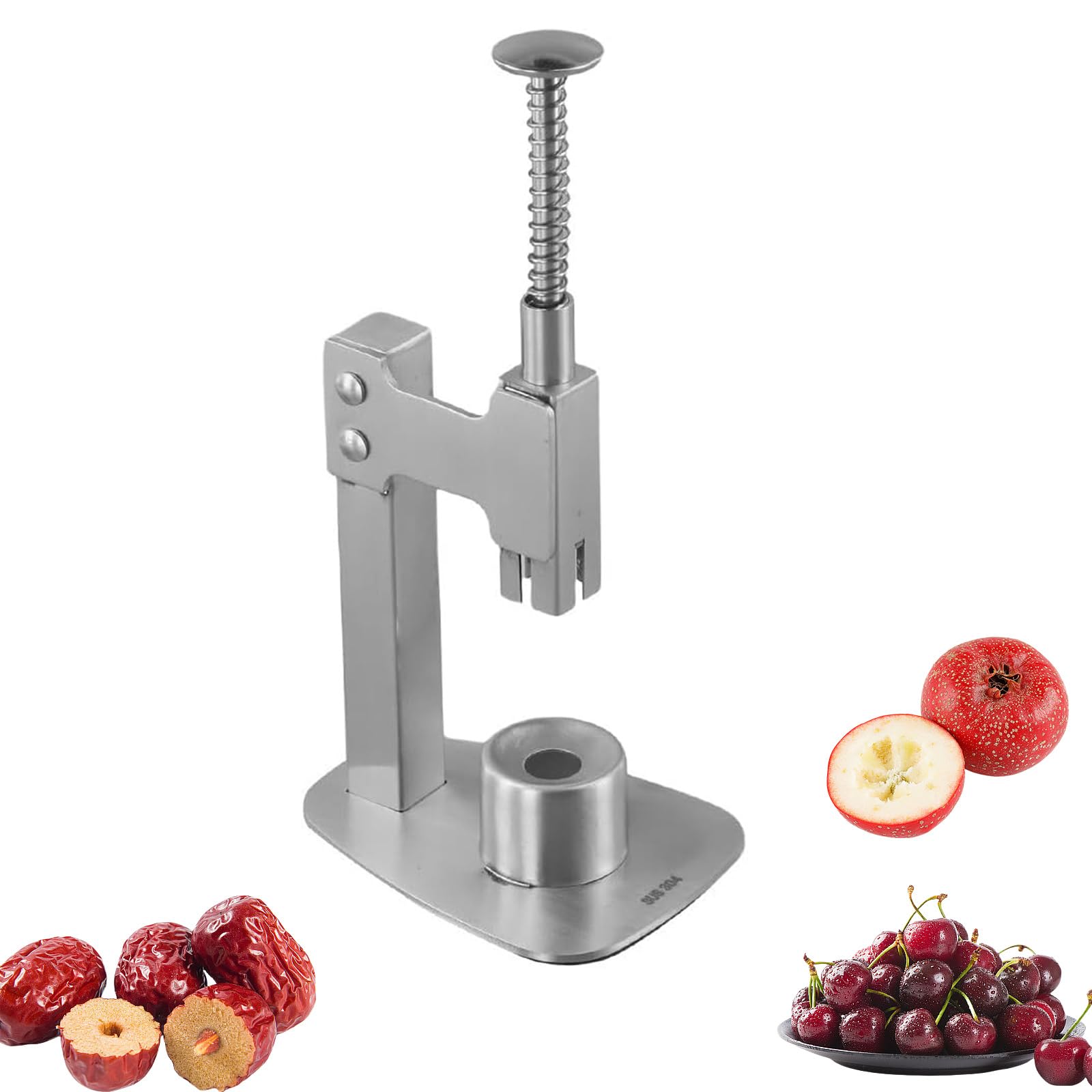 Multitools Stainless Steel Pitter, Olive Pitter Tool Portable Fruit Corer Remover for Cherries, Red Dates, Hawthorn, Grape, Jujube, Easy to Use