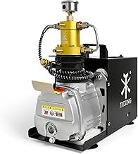TUXING 4500Psi 300Bar Pcp Compressor de Ar Compressor de Ar Elétrico,Compressor de Alta Pressão para Pcp Rifles de Ar Paintball e Tanques de Mergulho Enchimento,Pressão e Vazamento Testes