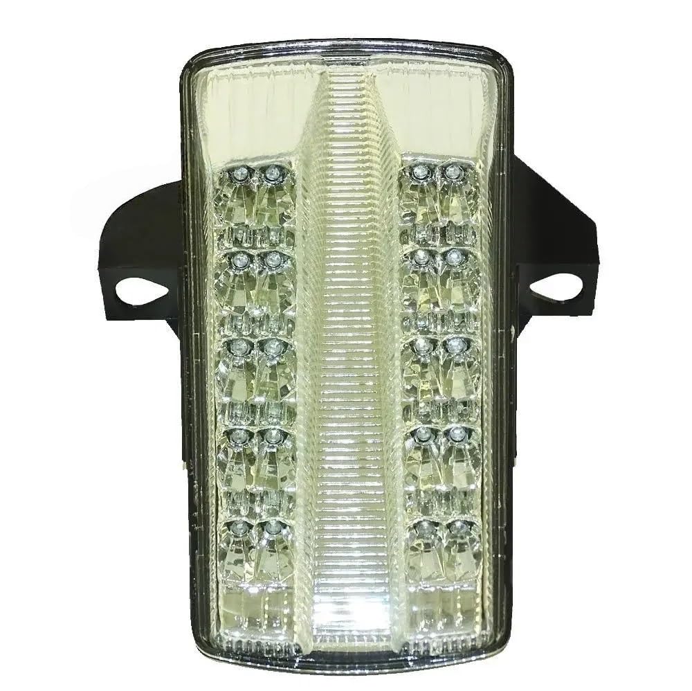 Luz trasera integrada cromada para Suzuki SV1000 y SV1000S de 2003 a 2009 8