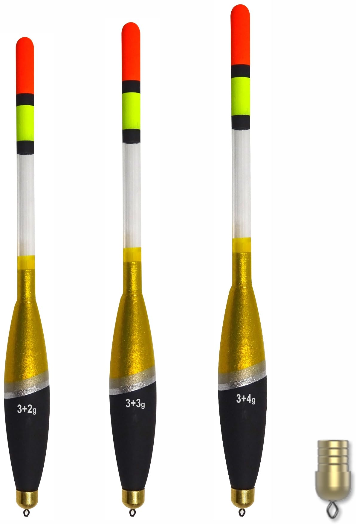 3pcs Fishing Floats Balsa Waggler Float Tube Fish Floats Pole Whip Coarse Fishing Tackle