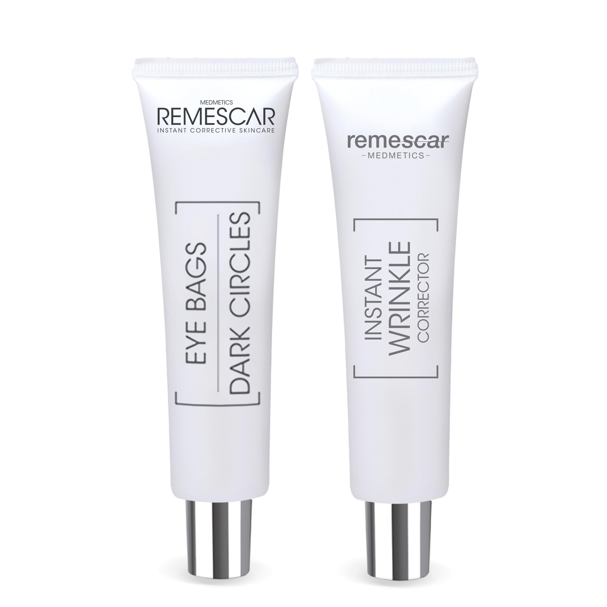 Remescar Borse e Occhiaie + Palpebre Cadenti – Duo Contorno Occhi ad Effetto Immediato – Riduce Borse, Occhiaie e Palpebre Cadenti – Trattamento Uomo e Donna – 2 x 8 ml