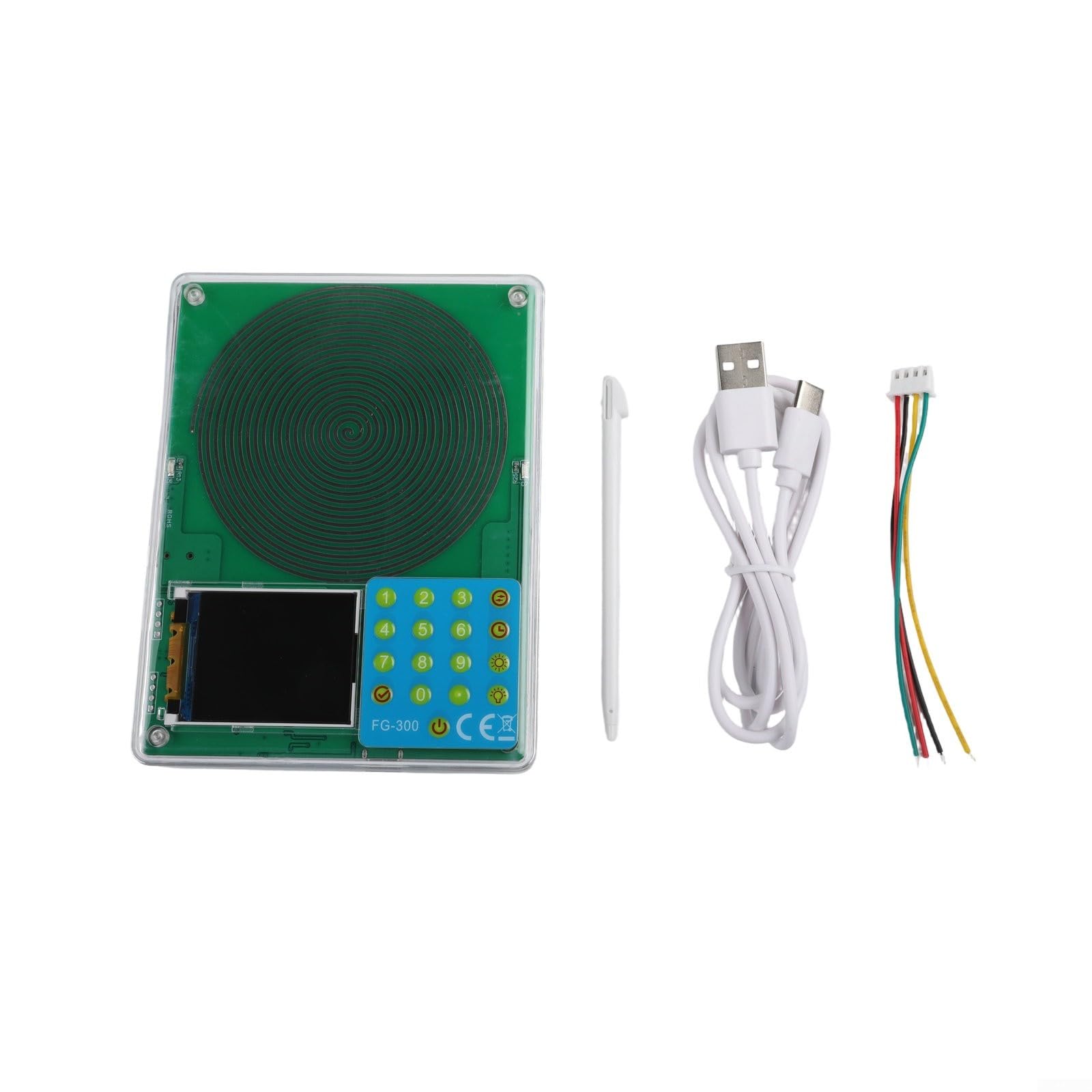 FG-300 Einstellbarer Frequenzgenerator 0,01 Hz - 200 kHz Ultra Niederfrequenzgenerator Resonator Schallfrequenzmaschine mit USB und Acrylgehäuse für Schlaf, Yoga, Meditation, Stressabbau