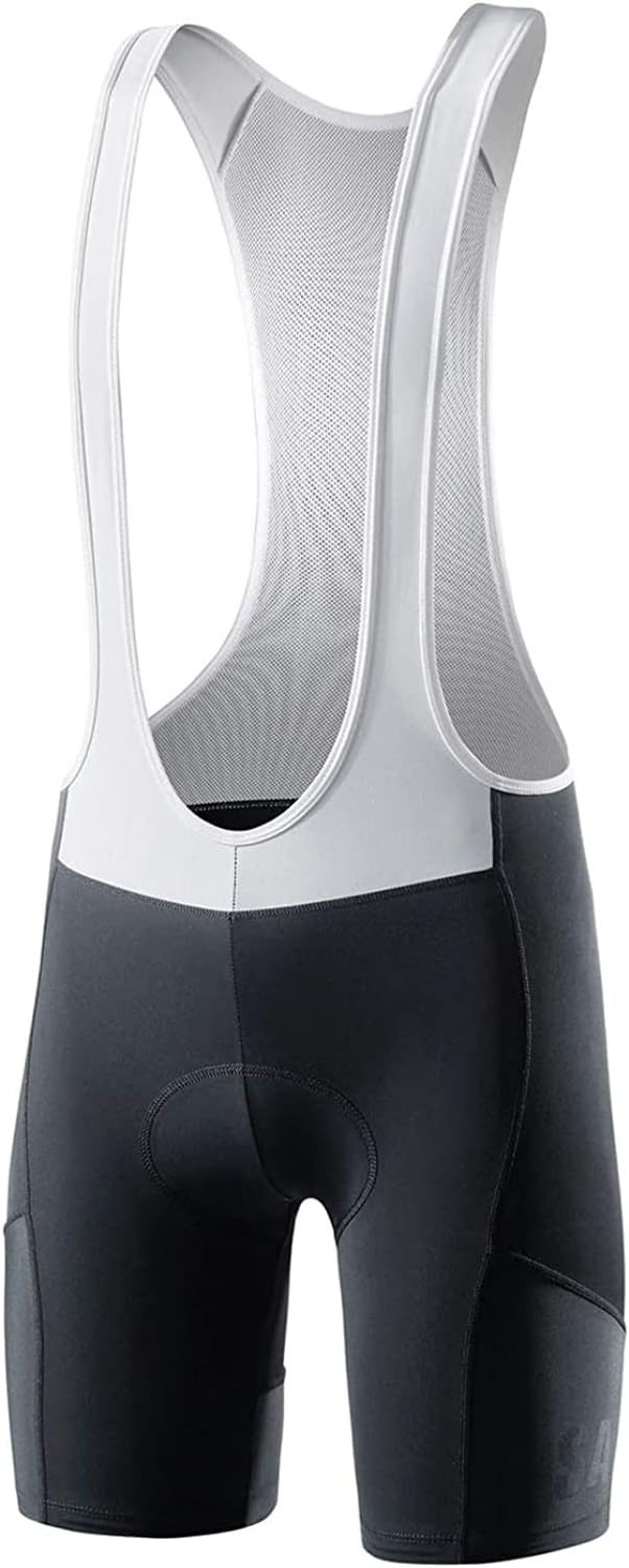 Santic Men's Cycling Bib Shorts 4D Padded Breathable Road Bike Cycling Bibs Biking Bicycle Gel Long Travel