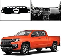 Vista 6 de Funda para salpicadero, almohadilla de protección interior compatible con Chevrolet Colorado Truck 2015-2022, protector de rayos UV deslumbrantes