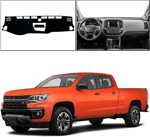 Miniatura 6 de Funda para salpicadero, almohadilla de protección interior compatible con Chevrolet Colorado Truck 2015-2022, protector de rayos UV deslumbrantes