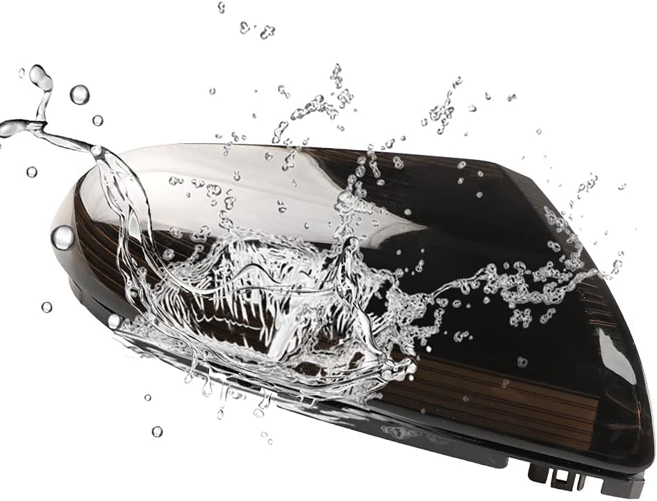 Sequential LED Side Mirror Turn Signal Light and Housing Driver& Passenger Side Compatible With Dodge Ram 2009-2014 1500 2010-2014 2500 with Smoked Lens Cover (2PCS), DGLSD-US-HS