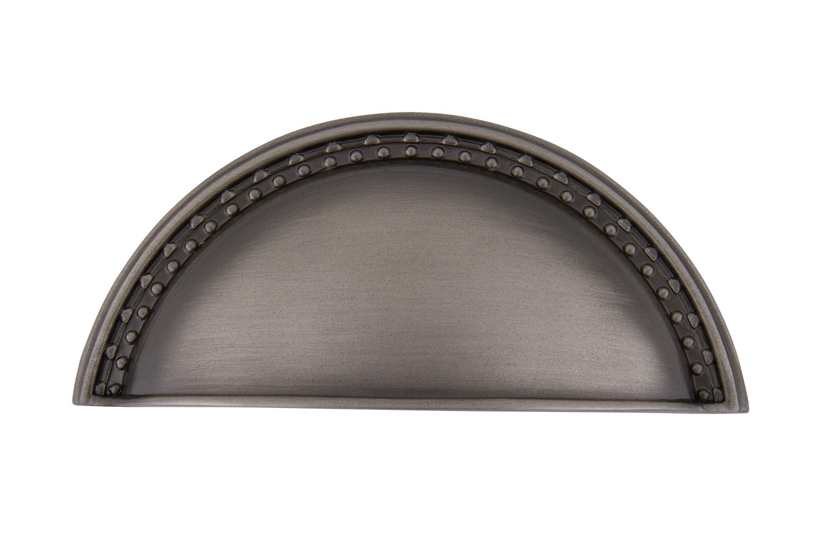 Nostalgic761710 Warehouse Cup Pull Meadows in Antique Pewter Cabinet Hardware