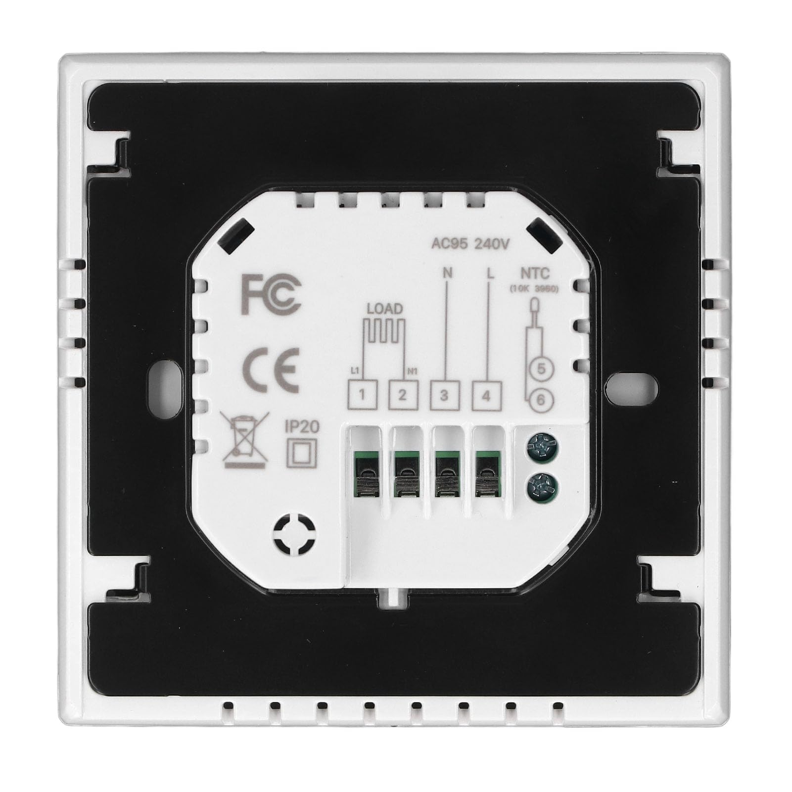 Termostato WiFi Intelligente, Regolatore di Temperatura Programmabile Settimanale per Riscaldamento Elettrico 16A, Anelli di Luce Artistica, Alta Precisione, Termostato a