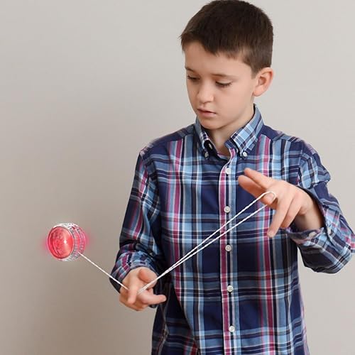 Miniatura 6 de Amosfun Juguete Yoyo iluminado para niños, paquete de 5 bolas de Yoyo sensibles a LED, juguetes de plástico Yo Yo de aprendizaje para principiantes