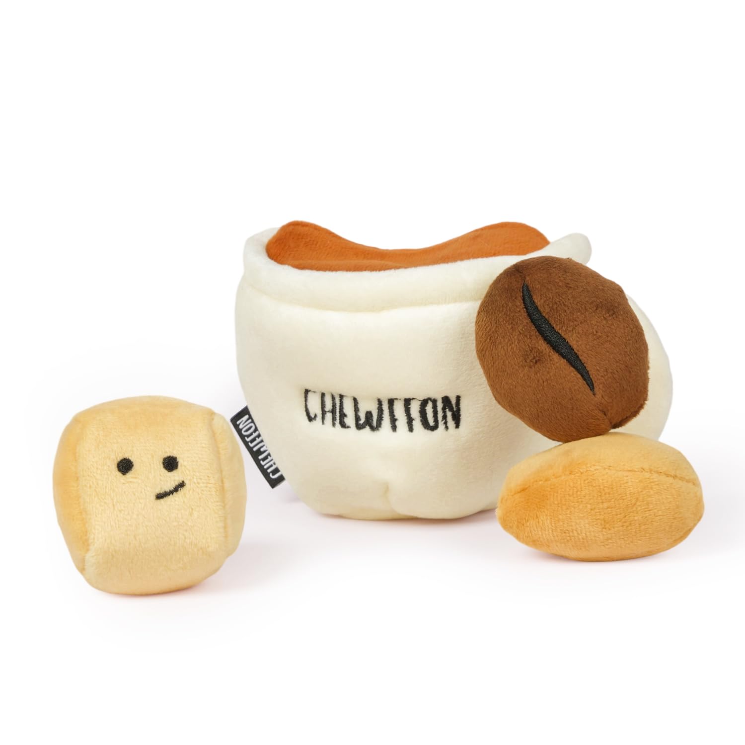 CHEWFFON Hunde-Spielzeug „Kaffeetasse“ – interaktives Schnüffel- & Versteckspielzeug mit Quietsch- und Knisterfunktion gegen Langeweile, Intelligenzspielzeug für alle Hunderassen