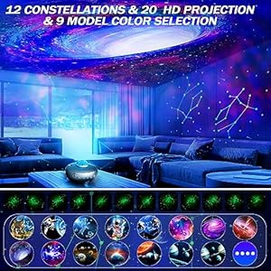 Constellations Planetarium Galaxy Stars Projector: Night Light 30 in 1 Ceiling Space Planets Solar System Projector - Bluetooth Speaker for Bedroom Constellations Planetarium Galaxy Stars Projector Night Light 30 in 1 Ceiling Space Planets Solar System Projector Bluetooth Speaker for Bedroom