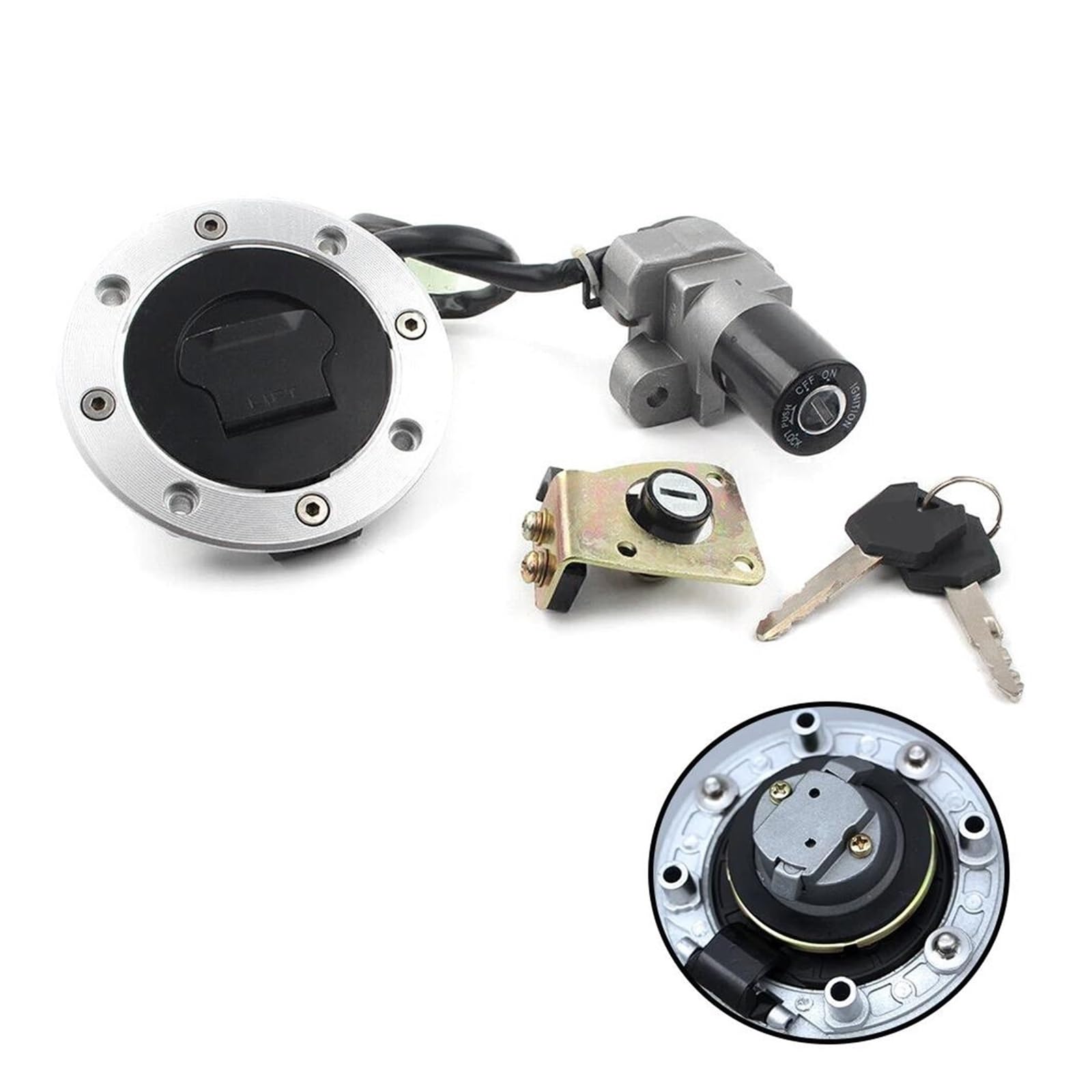 Evita fugas de gasolina con el kit de cerraduras para Suzuki Katana GSX750F y RF600 5