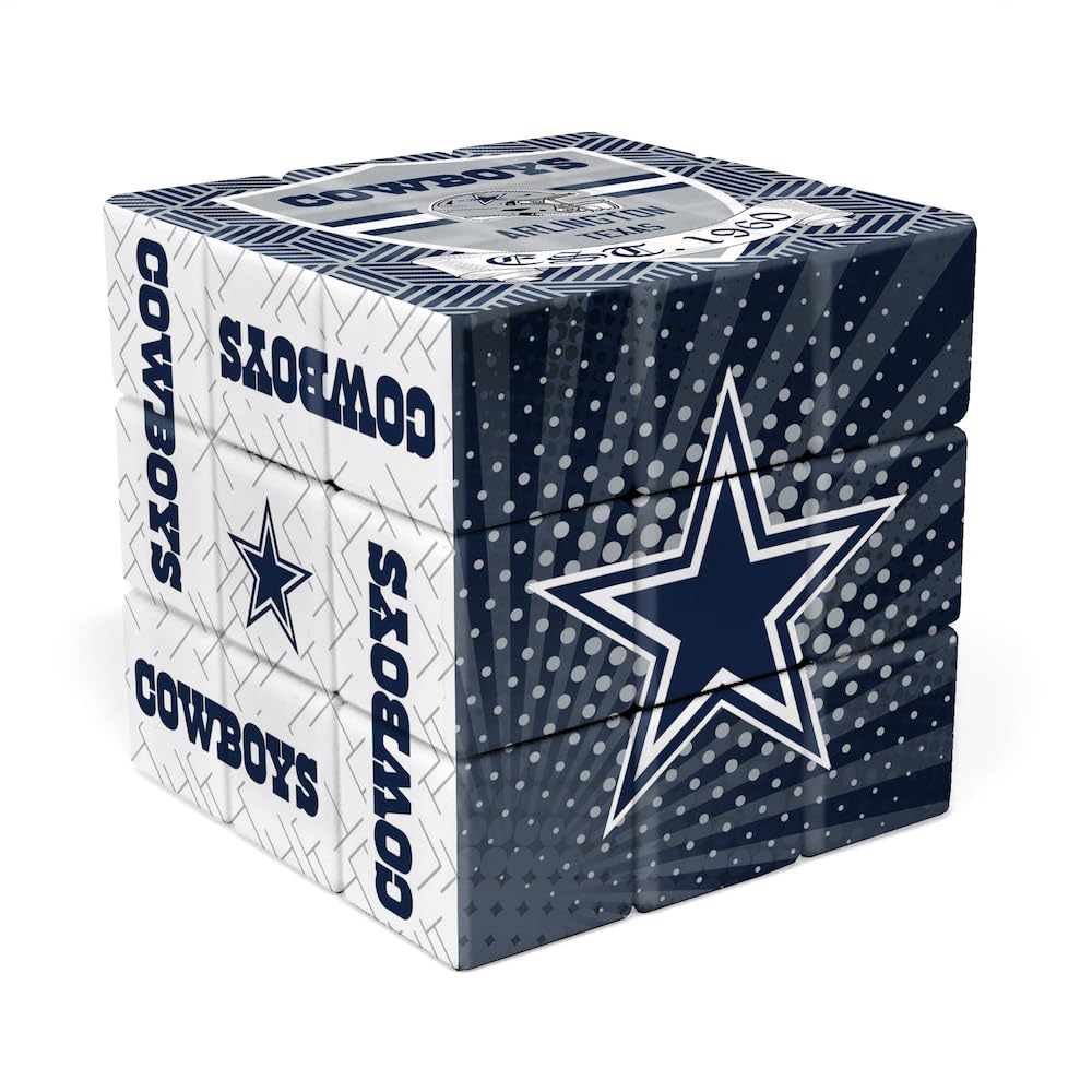Party Animal NFL Dallas Cowboys Speed Cube, Plastic, Twisty, Modern, 1 Set, 1 Item, 1 Piece, Ages 8+