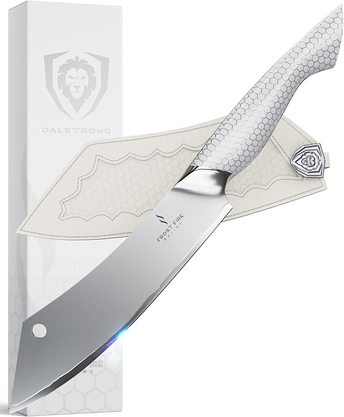 DALSTRONG Chef & Cleaver Hybrid Knife 8" "The Crixus" Frost