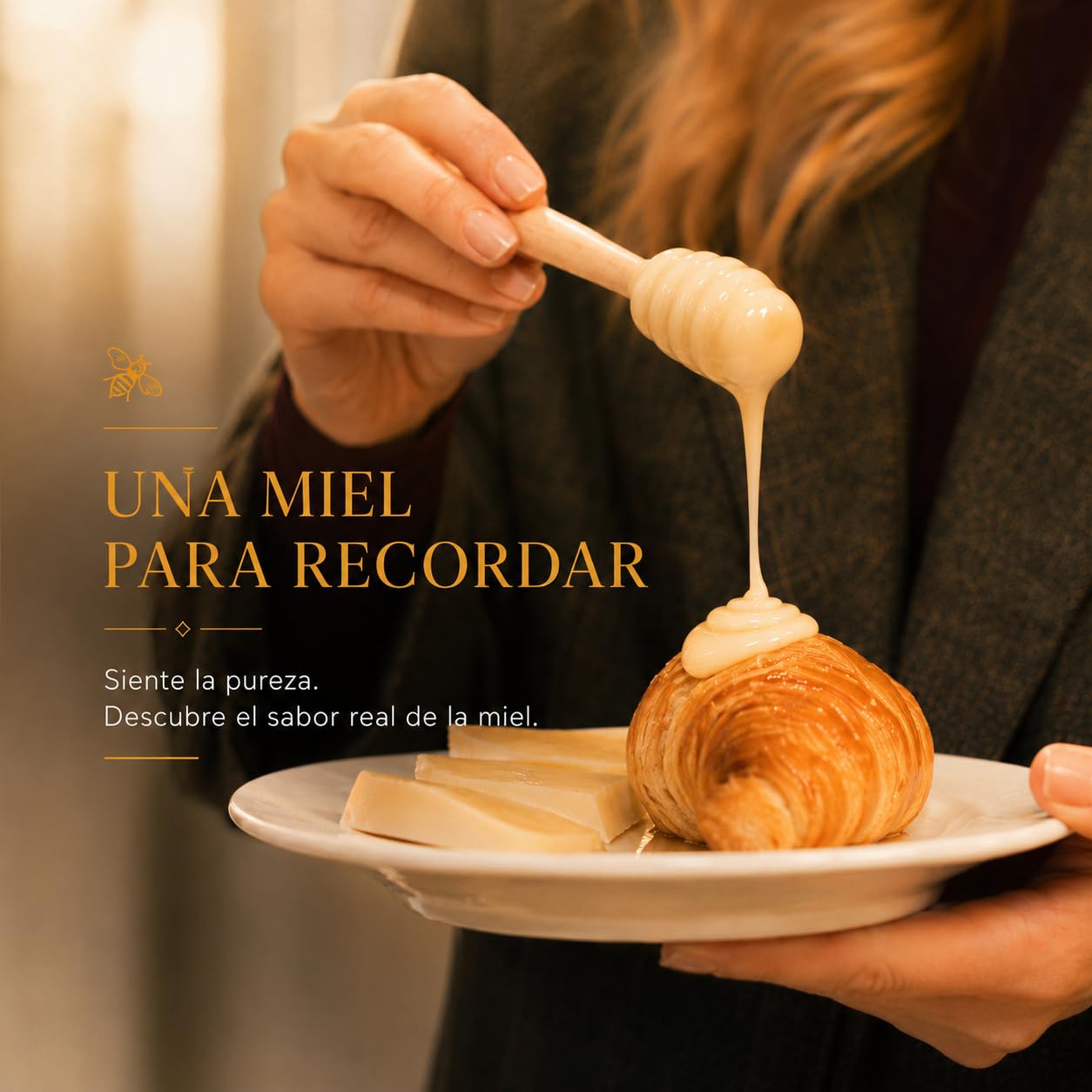 Miel de Esparceta Premium, Blanca, Cremosa, de Sabor Suave, 100% Natural, de Abeja, Pura, Sin Azúcar, Sin Aditivos, case 2 х 500 g | Pack Exclusivo | Le Souffle d'Adore