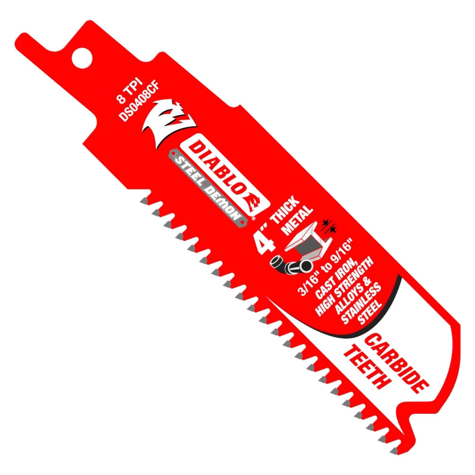 Diablo Steel Demon Carbide Teeth Reciprocating Saw Blades with