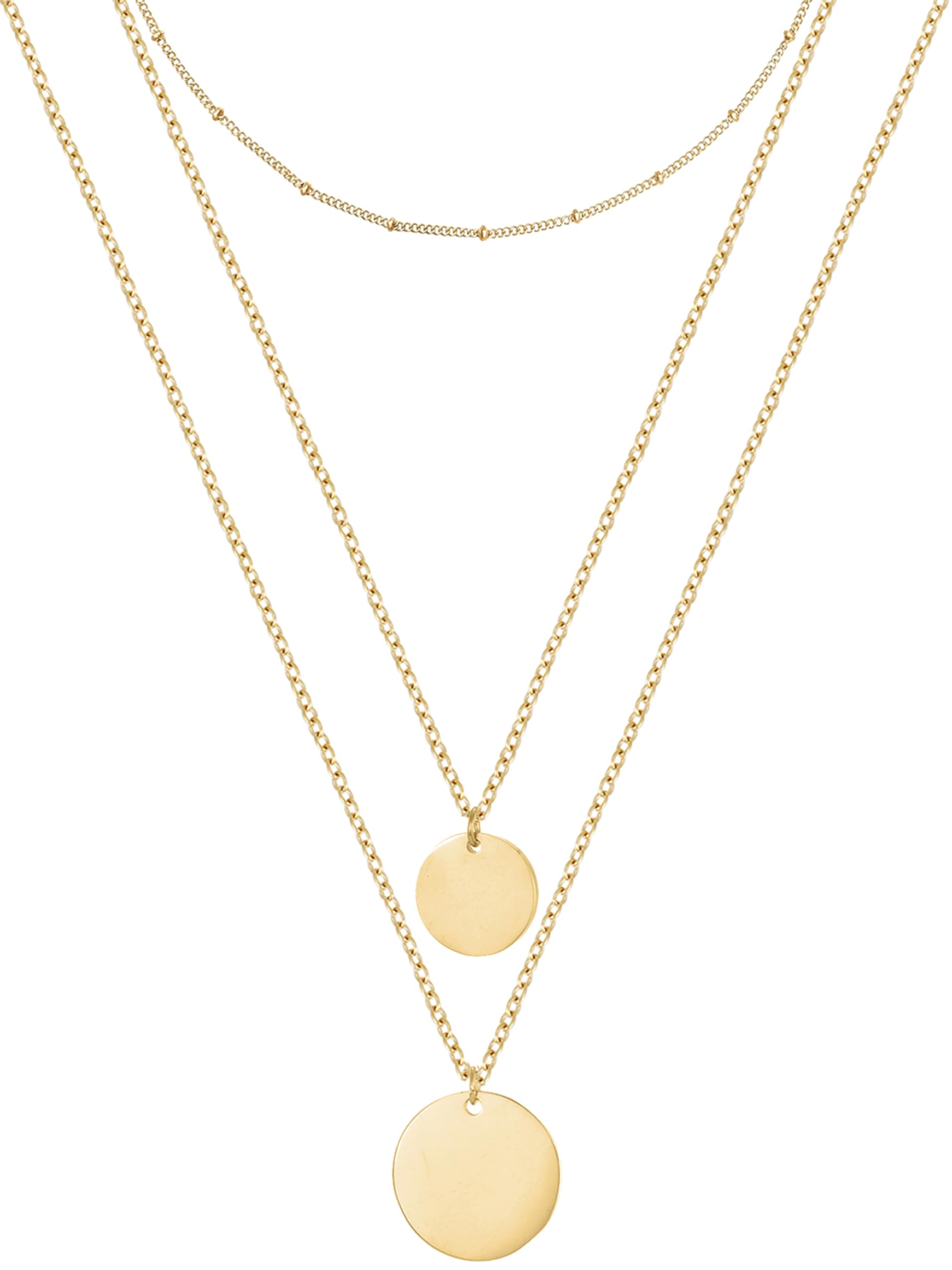 BONNYBIRD® Wasserfestes Edelstahl Ketten Set Damen in Silber, Gold & Roségold - Langlebige Halskette Damen, 100% Wasserfest & Hautverträglich BonnySydney