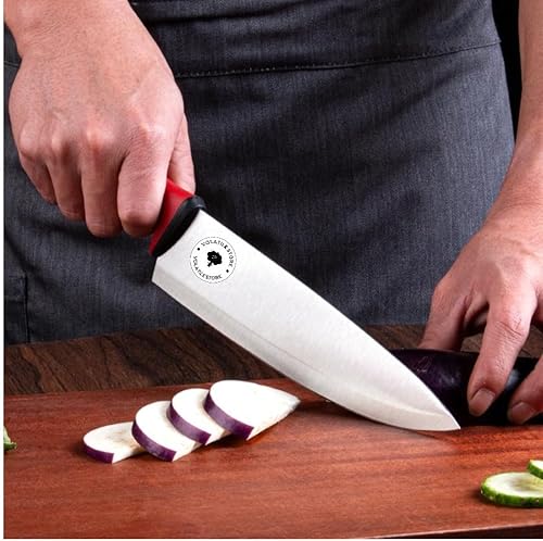 Miniatura 2 de Cuchillo de cocina de 8 pulgadas, cuchillo de chef de grado alimenticio, cuchillo de cocina profesional con mango de polipropileno antideslizante,