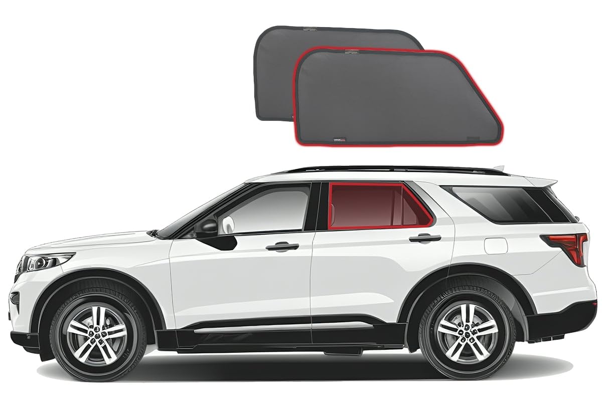 Snap Shades for Ford Explorer 6th Generation Car Rear Window Shades (U625; 2020-Present)