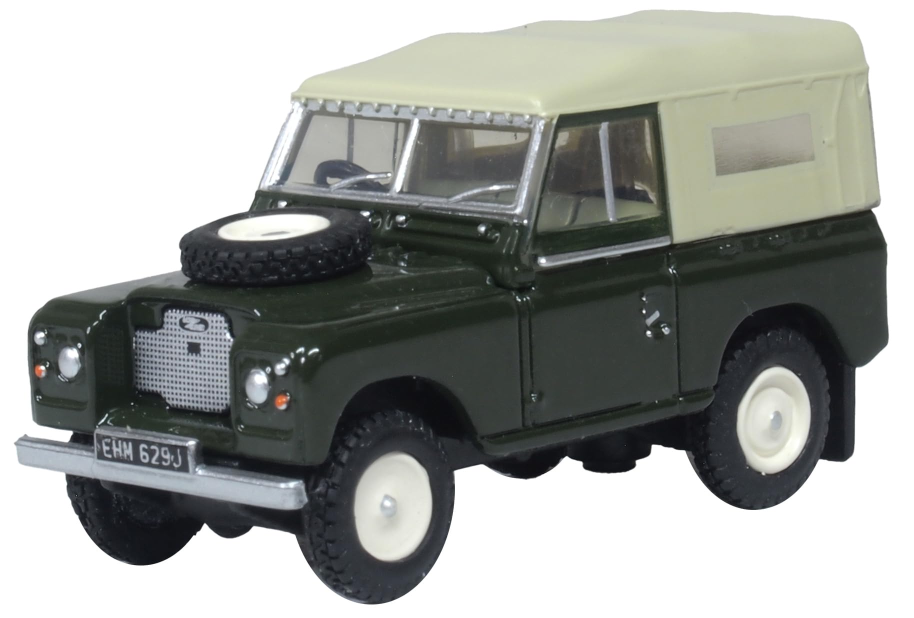 Oxford Diecast 1:76 Land Rover Series 2A SWB Canvas Bronze Green Collectable model 76LR2AS005