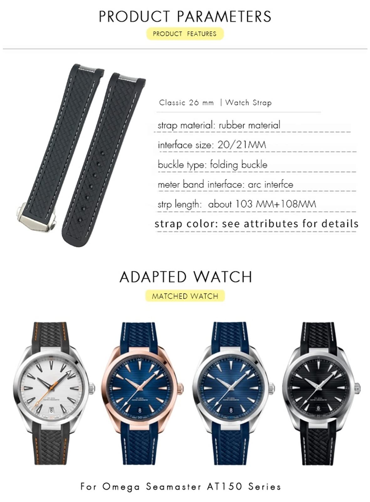 Amazon.co.jp: COEPMG 19mm 20mm カーブエンドラバーウォッチバンド