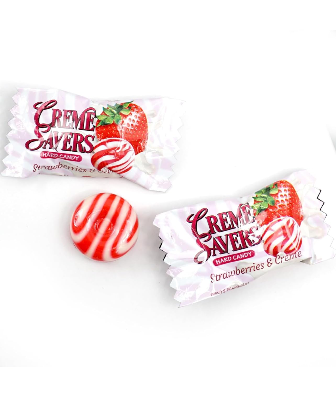 Cream Savers Hard Candy Original Classic Creamy Delight Individually Wrapped Candies The Taste of Fresh Strawberries or Orange — view 3