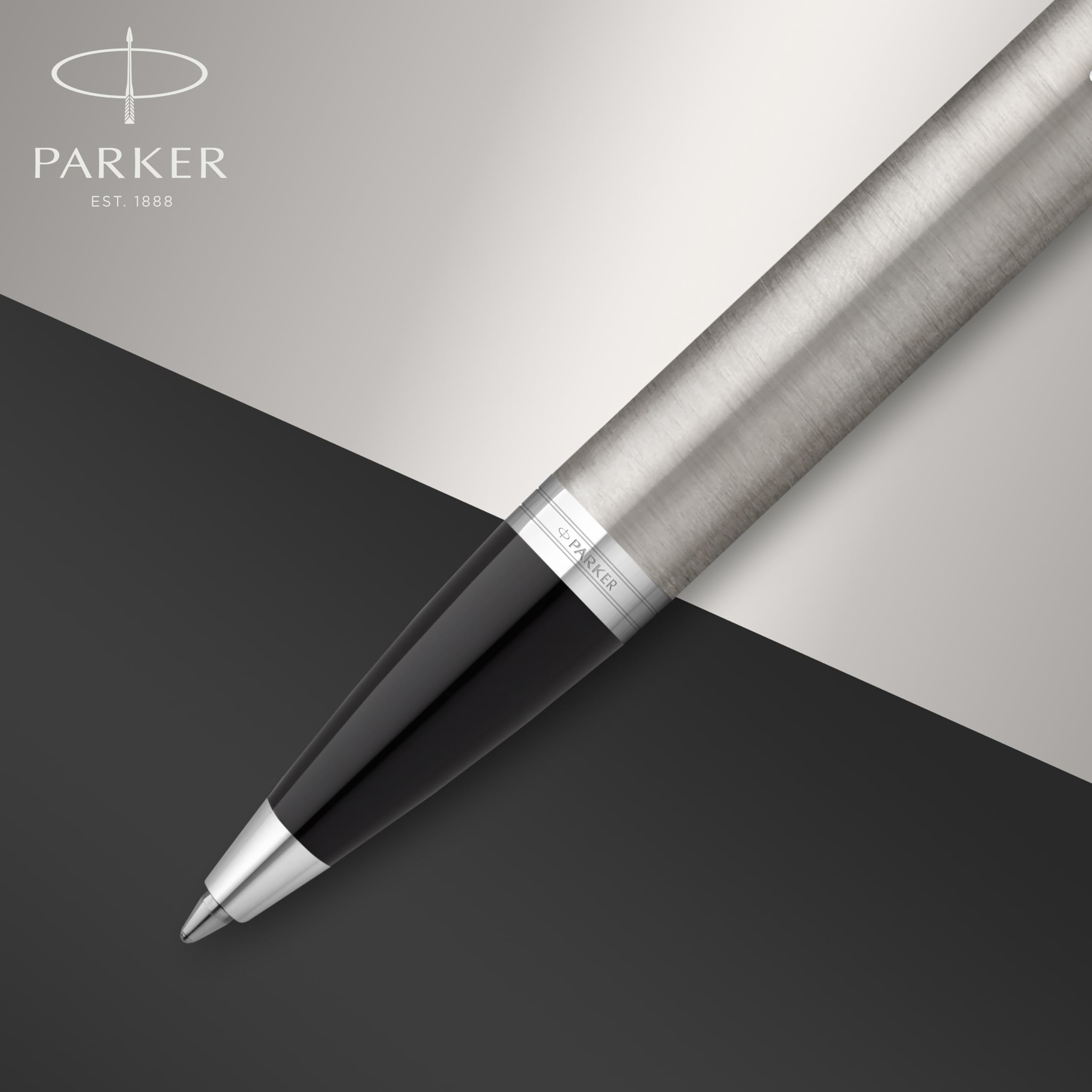 Parker IM Duo Gift Set including Ballpoint Pen & Fountain Pen, Stainless Steel Chrome Trim - Image 4
