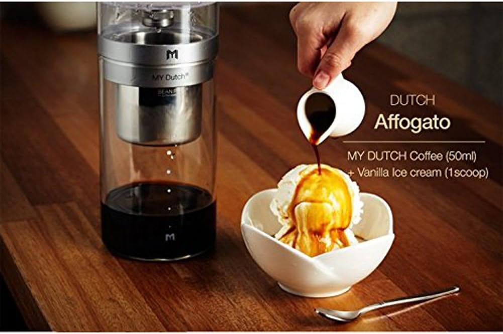 MY DUTCH M350 Cold Brew Dutch Drip type coffee maker hand drip coffee making & Simple English User's Guide (White)