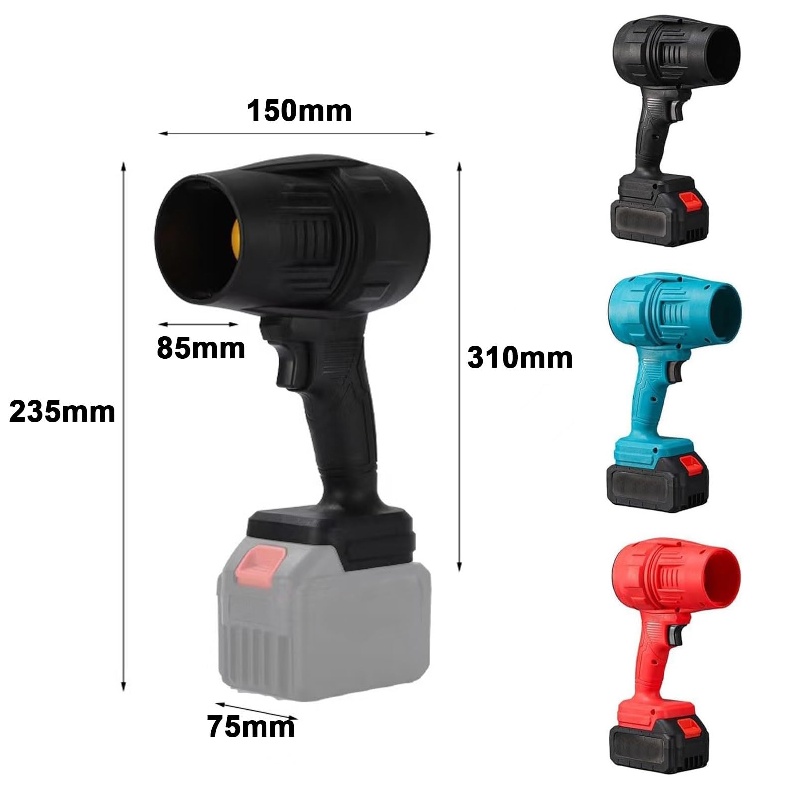 Soffiatore Foglie A Batteria 20V - 10500 RPM, 350m³/h, Con Batteria 2.0Ah - Foto 8