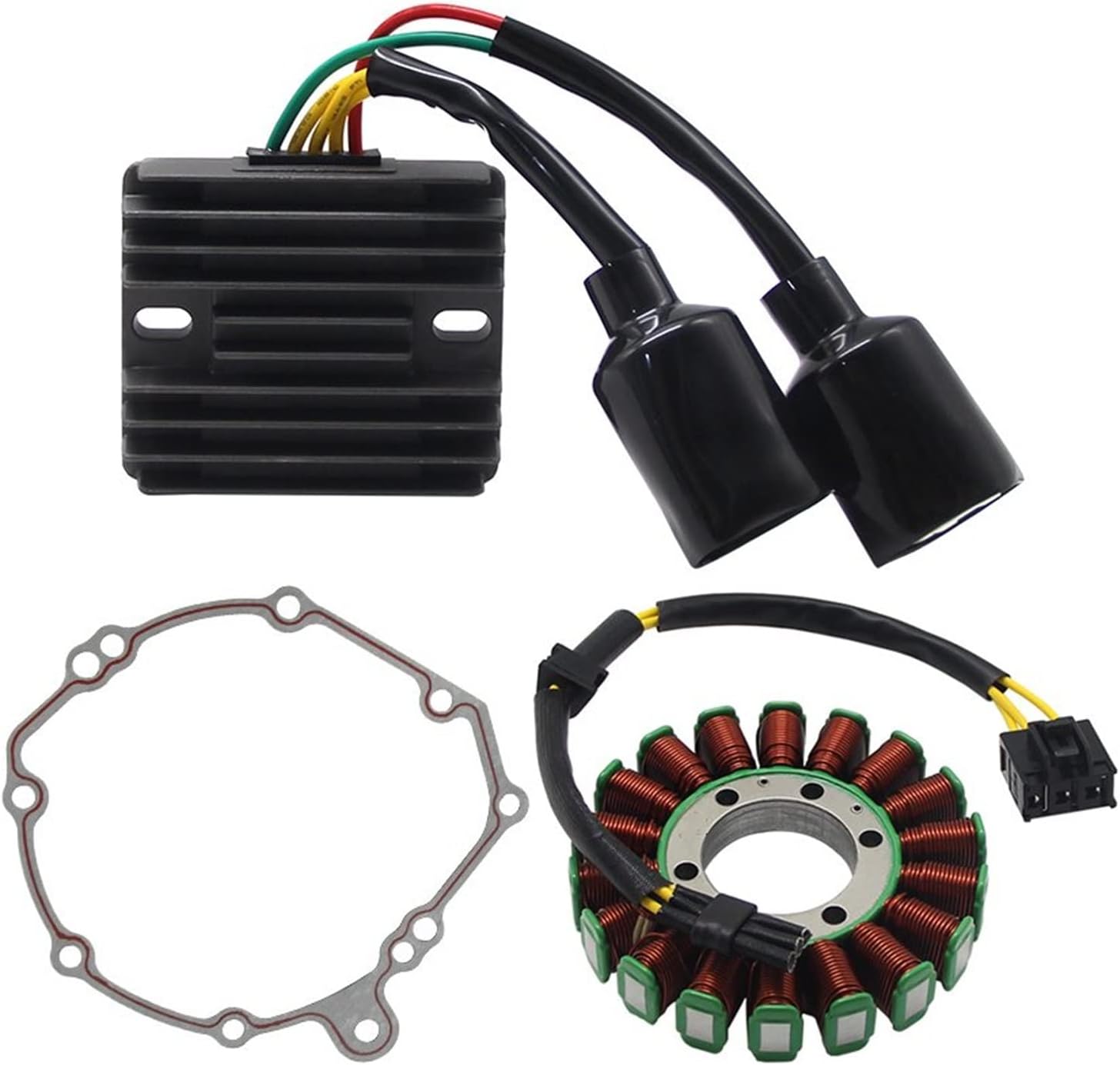 Motocykl Stojan Cewka Płyta stojana Motocykl Zapłon Magneto Cewka Stojan Regulator napięcia Prostownik Pokrywa generatora Uszczelka Dla CBR1000 CBR1000RR 2004-2007