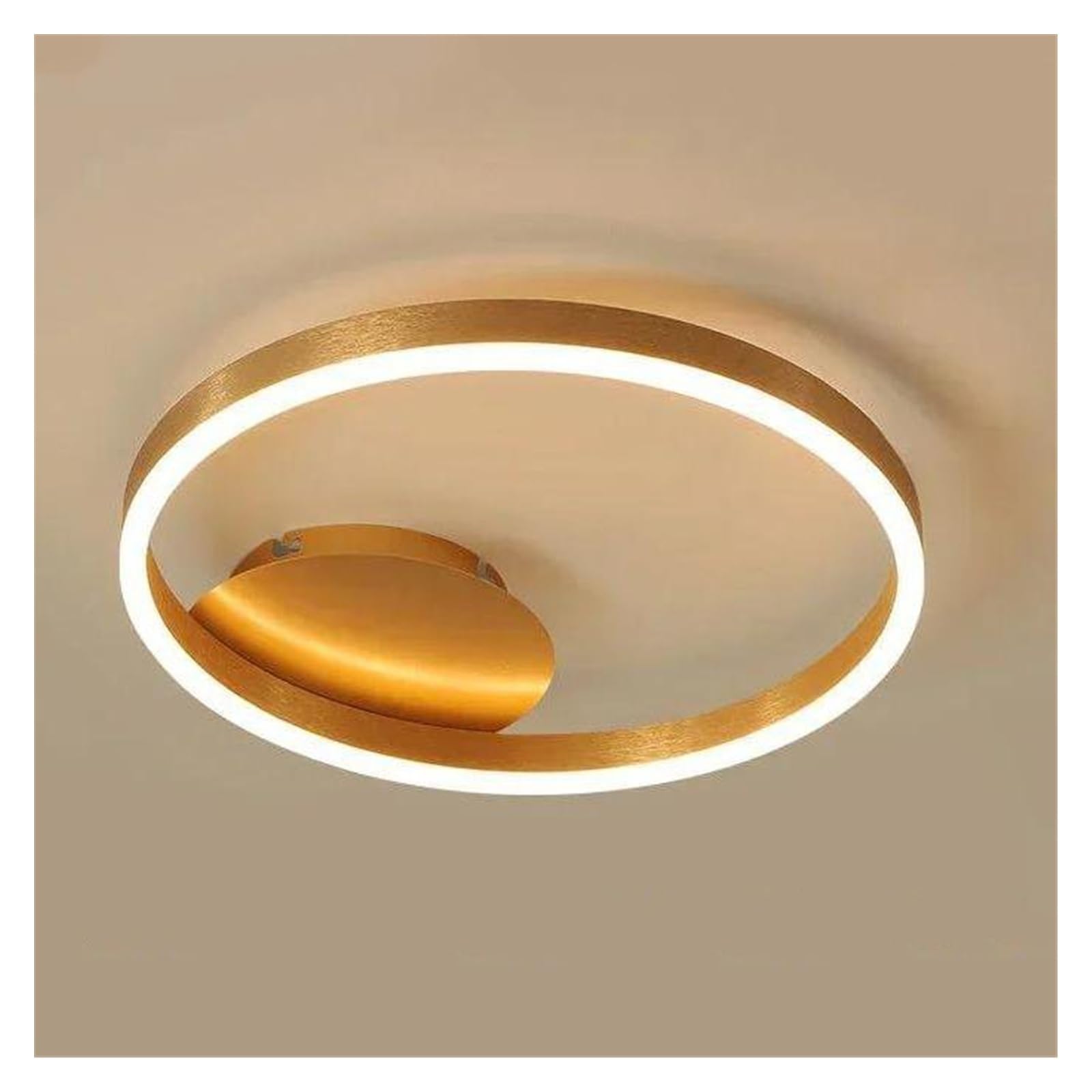 Luminaire suspendu rond blanc chaud élimine l'éclairage agressif de nuit