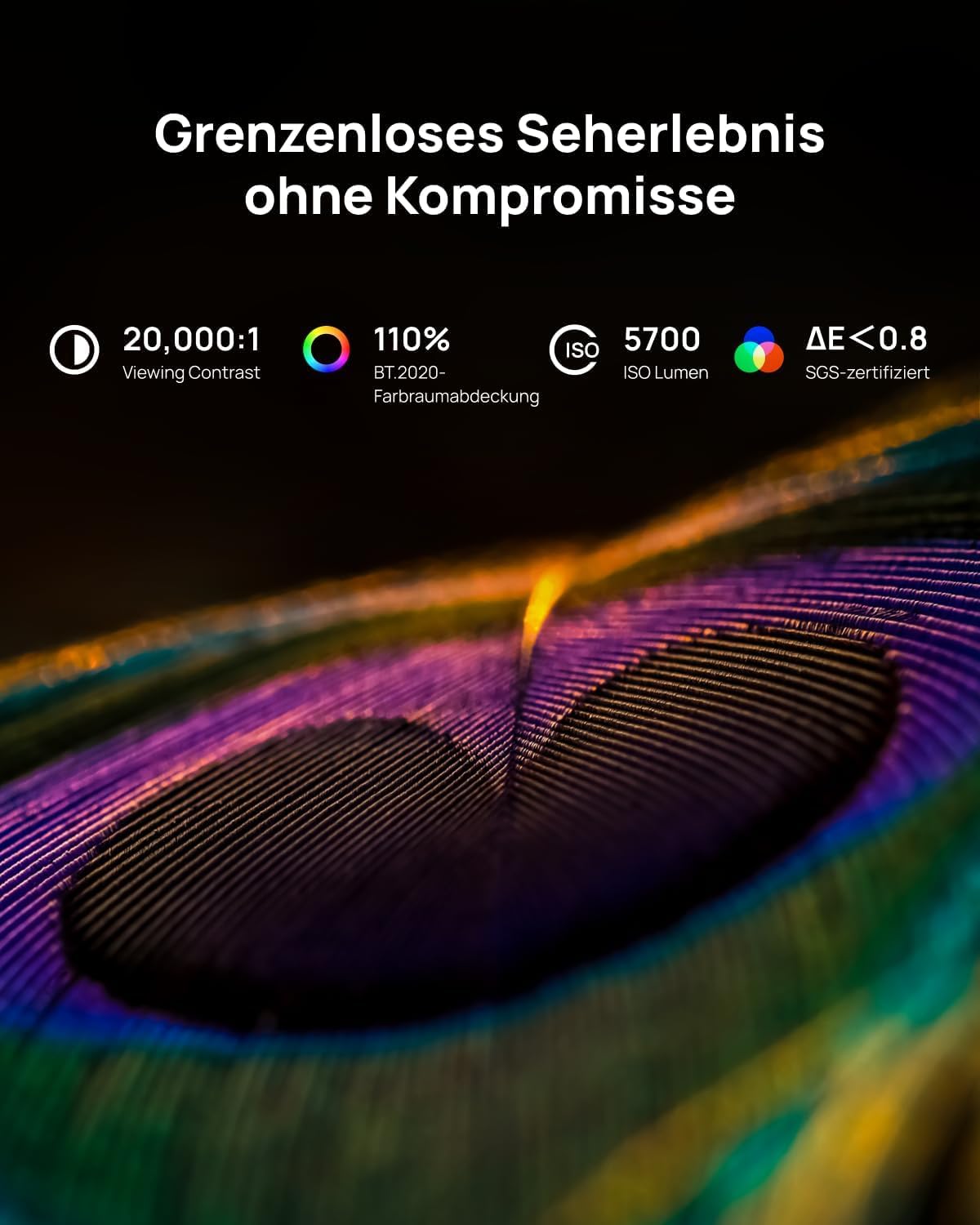 XGIMI Horizon 20 Max 4K Triple Laser + Support Plafond 2026, 5700 ISO lumens, 1ms/240Hz Gaming VRR, Google TV Netflix, IMAX Enhanced Dolby Vision, Kit Home Cinéma