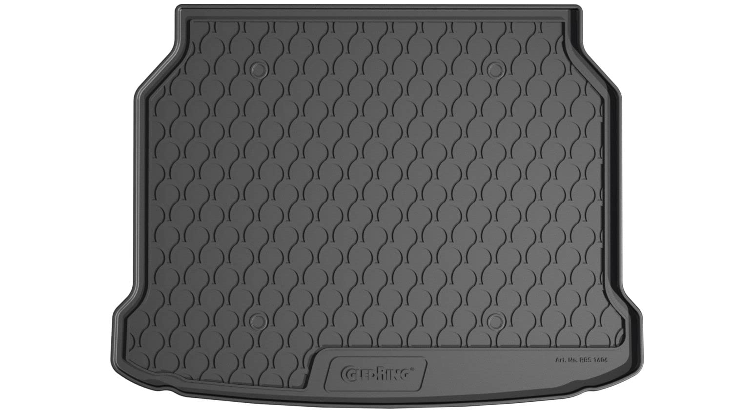 Tapis De Coffre Rubbasol Sur Mesure Pour Renault Clio 5 (2019+) – Plancher Bas – Noir – Bord Relevé 2 Cm