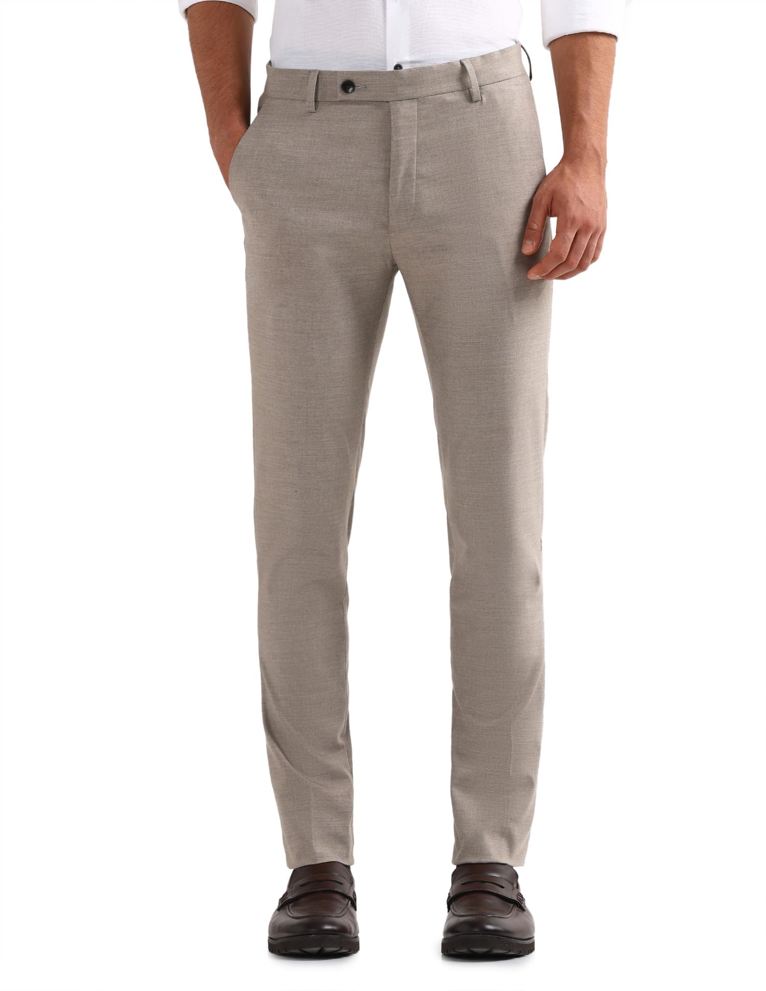 Men's Heathered Dobby Trousers-image-33