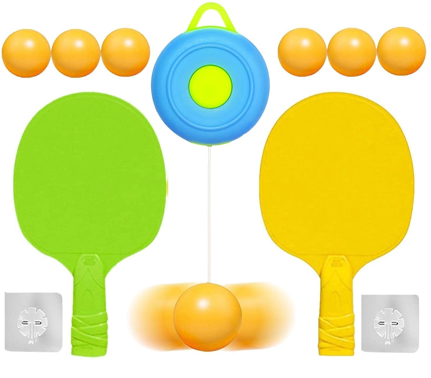 Amitasha Hanging Table Tennis Trainer, Portable Ping Pong Paddle Set, Physical Activity Games Hanging Toys for Kids with Racket & Balls Pingpong for Outdoor & Indoor Games (B0DF37VDVG) Amazon Price History, Amazon Price Tracker