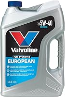 Valvoline European Vehicle Full Synthetic 5W-40 Motor Oil 5 Quart - Premium Protection for Audi BMW Mercedes VW Porsche