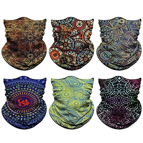Image of Venswell Neck Gaiter Face Mask Men Women,Seamless Bandana Rave Face Cover Scarf Mask,Balaclava,Headband, Head Wrap,Headwear