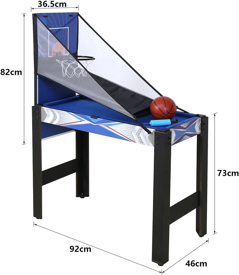 Fran_store Multi Combo Game Table, Folding Multi Game Combination Table Set with Soccer Foosball Table, Pool Table, Hockey Table, Table Tennis Table, Basketball (3FT 5 in 1) : Sports & Outdoors